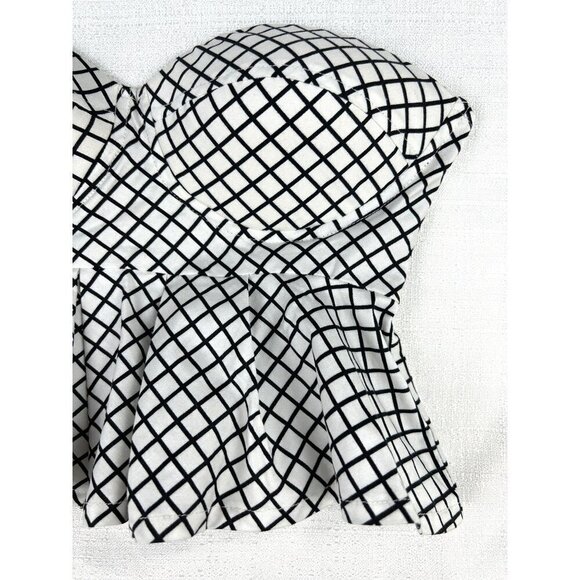 Superdown Peplum Bustier Crop Top Size X-Small - Picture 5 of 9